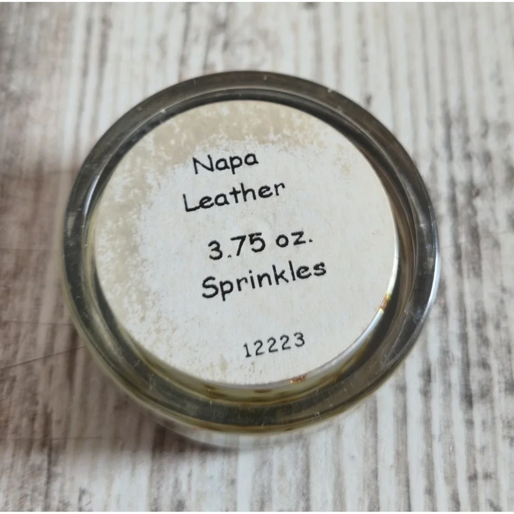 Pink Zebra Napa Leather Sprinkles Wax Melt Sample Jar 1.125 oz Home Fragrance